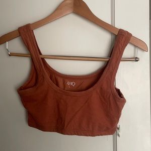 Shop ARQ wide strap bra in Rose Quartz